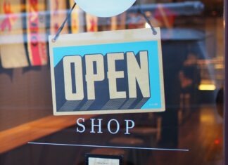 Retail Business Ideas for Beginners gray and blue Open signage