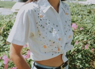 How to Shop for Cute Tops for Women  women's white and multicolored floral top