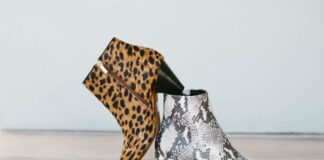 black and white leopard print umbrella