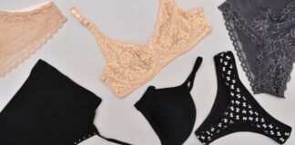 assorted-colored bra panties, and sport bra