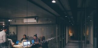 group of people having a meeting
