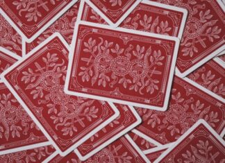 red playing cards