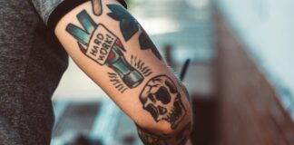 person with sleeve tattoo