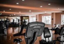 black and gray exercise equipment