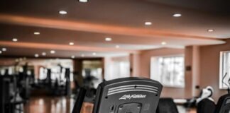 black and gray exercise equipment